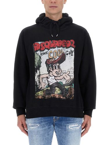 Dsquared sweatshirt with logo print - dsquared - Modalova