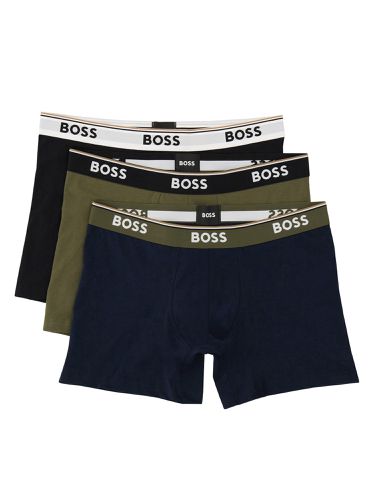 Pack of three cotton boxer shorts with logo - boss - Modalova