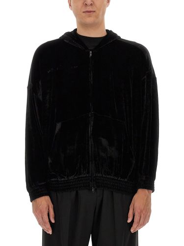 Balenciaga velvet sweatshirt - balenciaga - Modalova