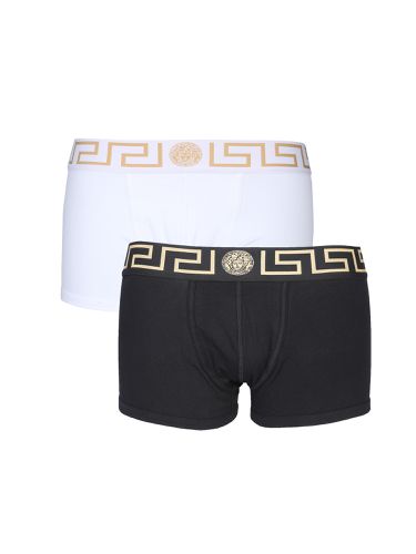Pack of two boxer shorts with greek - versace - Modalova