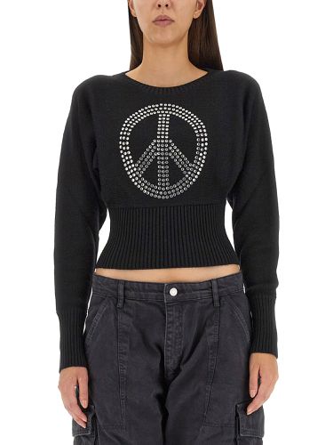 Moschino jeans peace symbol jersey - moschino jeans - Modalova