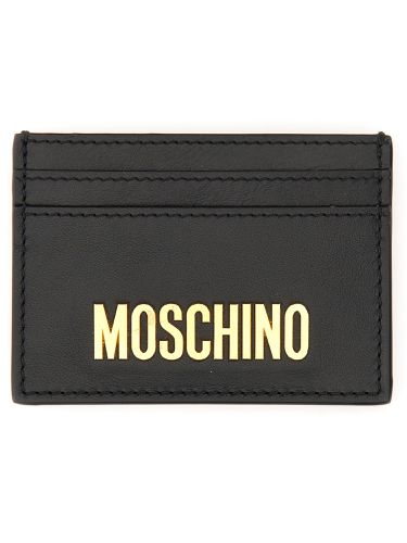 Moschino card holder with logo - moschino - Modalova