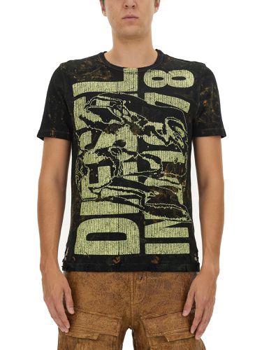 Diesel Crewneck T-BEGGY-D1 Short Sleeved T-shirt With Patch men