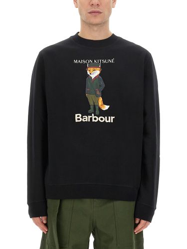 Beaufort fox print sweatshirt - maison kitsuné x barbour - Modalova