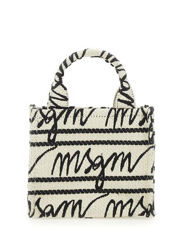 Msgm mini canvas tote bag - msgm - Modalova