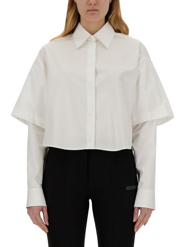 Off-white poplin shirt - off-white - Modalova