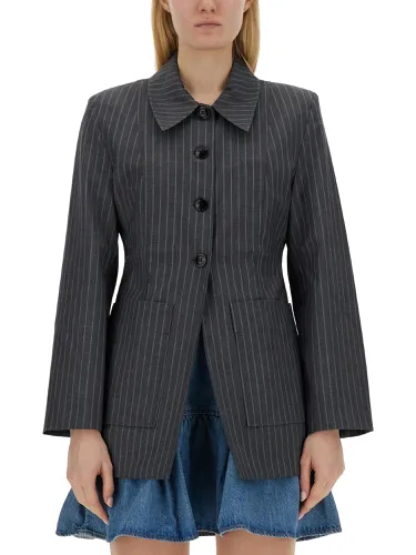 Ganni jacket with stripe pattern - ganni - Modalova