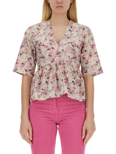 Ganni blouse with print - ganni - Modalova