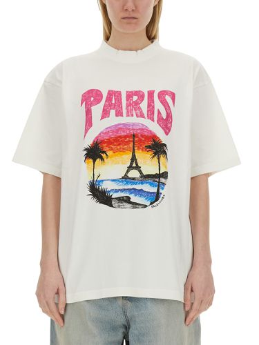 Balenciaga paris tropical t-shirt - balenciaga - Modalova