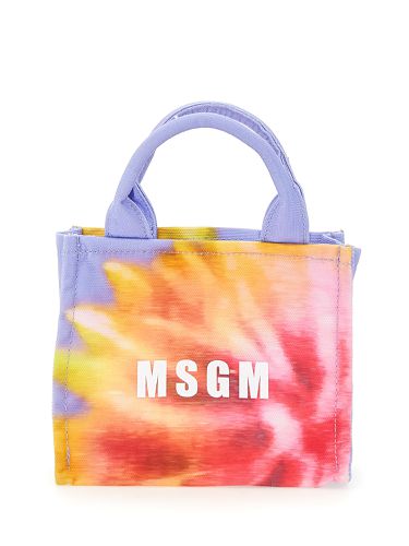 Msgm mini canvas tote bag - msgm - Modalova