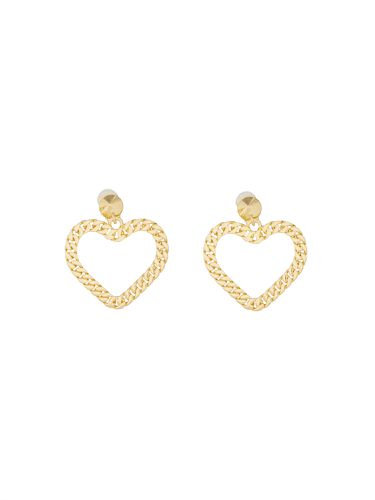 Moschino "chain heart" earrings - moschino - Modalova