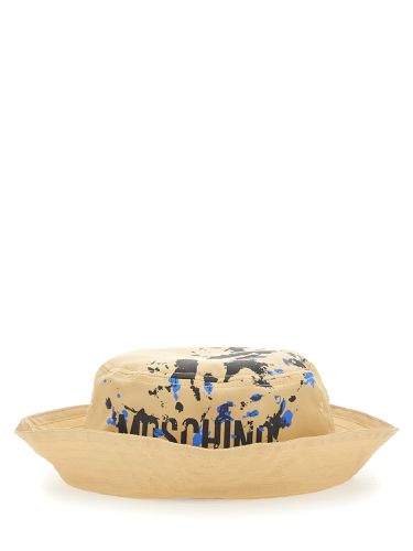 Moschino bucket hat with logo - moschino - Modalova