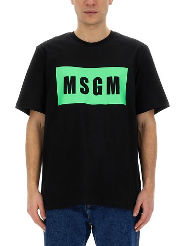 Msgm t-shirt with logo - msgm - Modalova