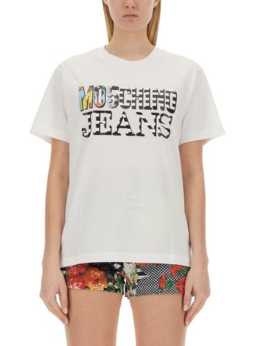 Moschino jeans t-shirt with logo - moschino jeans - Modalova