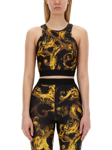 Baroque print top - versace jeans couture - Modalova