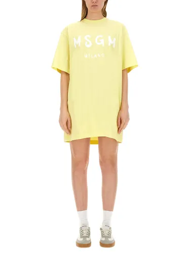 Msgm t-shirt dress - msgm - Modalova
