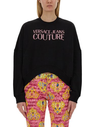 Sweatshirt with logo - versace jeans couture - Modalova