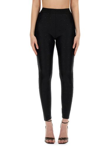 Crystal all-over leggings - versace jeans couture - Modalova