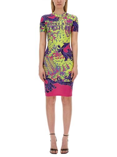 Dress with print - versace jeans couture - Modalova