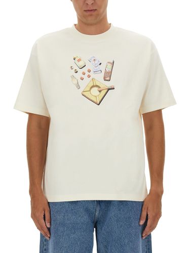 T-shirt with print - drôle de monsieur - Modalova