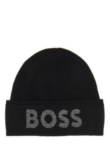 Boss beanie hat with logo - boss - Modalova