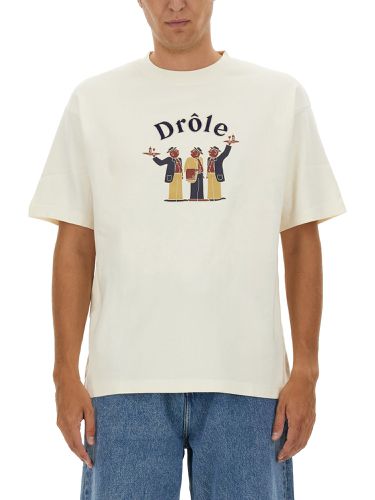 T-shirt with logo - drôle de monsieur - Modalova