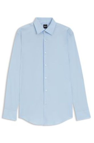 Chemise Slim Fit en popeline de coton stretch facile à repasser - Boss - Modalova
