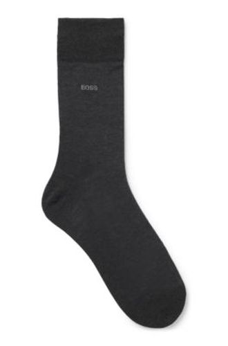 Chaussettes mi-mollet à logo en coton égyptien mercerisé - Boss - Modalova