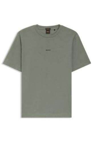 T-shirt en coton stretch avec logo imprimé - Boss - Modalova