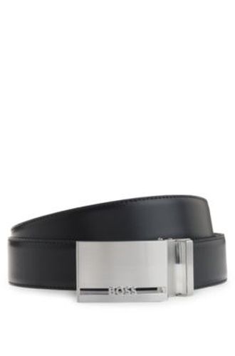 Ceinture réversible en cuir italien avec deux boucles - Boss - Modalova
