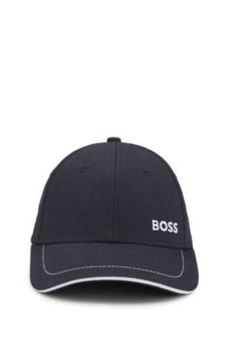Casquette en twill de coton avec finitions en contraste et logo brodé - Boss - Modalova