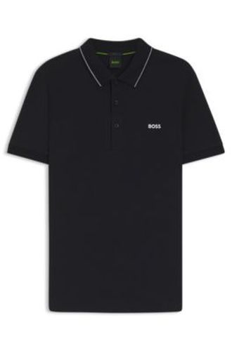 Polo Slim en piqué de coton avec logo - Boss - Modalova