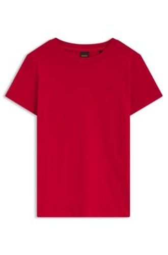 T-shirt en jersey de coton avec détail de logo - Boss - Modalova