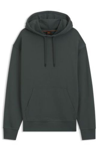 Sweat à capuche en molleton de coton avec logo imprimé - Boss - Modalova