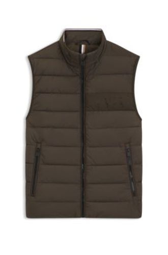 Veste sans manches déperlante avec détail logo - Boss - Modalova