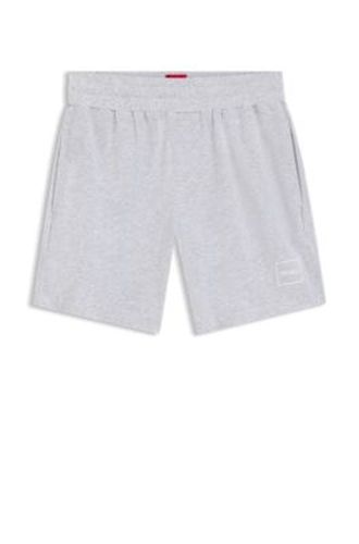 Short de vêtements de détente en coton stretch à logo imprimé - HUGO - Modalova
