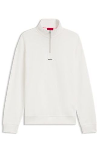 Sweat Relaxed en coton avec encolure zippée - HUGO - Modalova