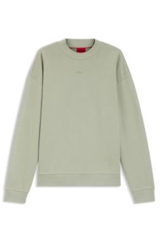 Sweat Relaxed en molleton de coton avec logo - HUGO - Modalova