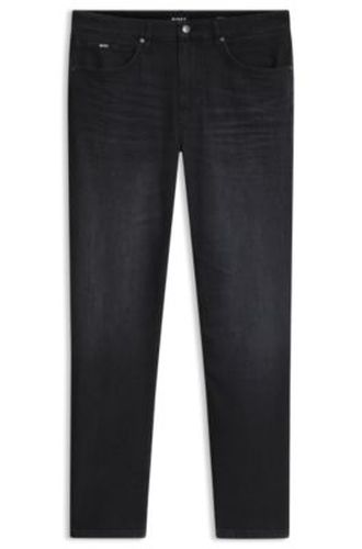 Maine Jean Regular en denim italien noir très doux - Boss - Modalova
