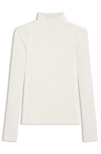 T-shirt Slim en coton stretch avec logo imprimé - HUGO - Modalova