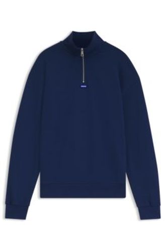 Sweat en molleton de coton avec col camionneur - HUGO - Modalova