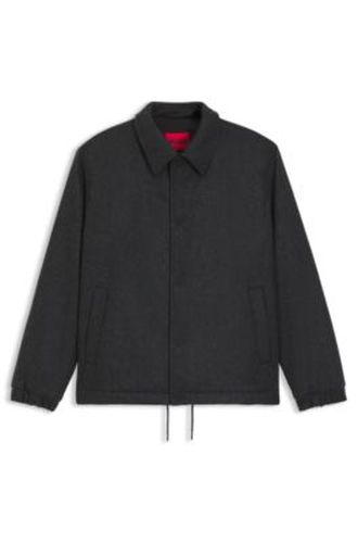 Veste d’entraîneur Regular matelassée en laine mélangée - HUGO - Modalova