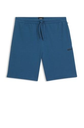 Short de pyjama en coton mélangé avec logo brodé - Boss - Modalova