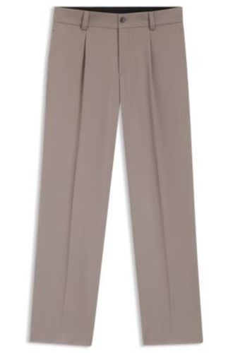 Pantalon Modern en twill stretch avec plis sur le devant - HUGO - Modalova
