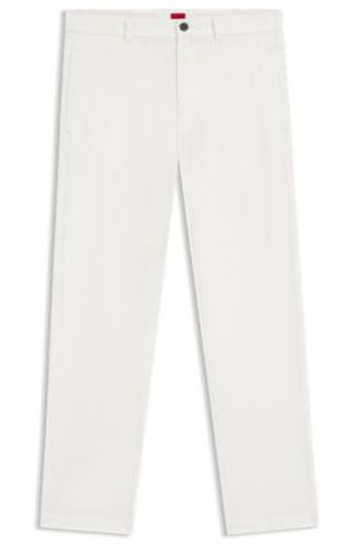 Pantalon Slim Fit en gabardine de coton stretch - HUGO - Modalova