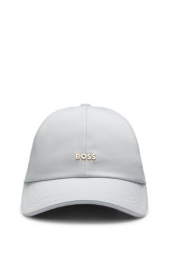 Casquette en twill de coton avec logo en métal - Boss - Modalova