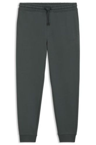 Bas de survêtement en molleton de coton avec détail logo - Boss - Modalova