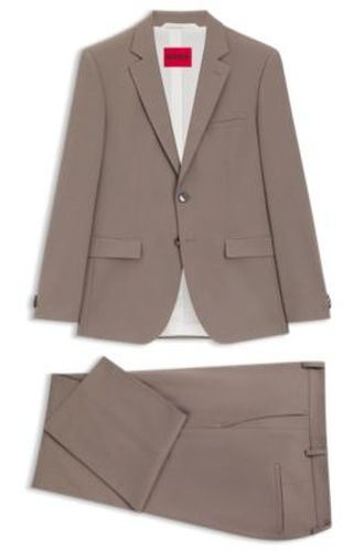 Costume deux pièces Extra Slim en popeline de laine mélangée - HUGO - Modalova
