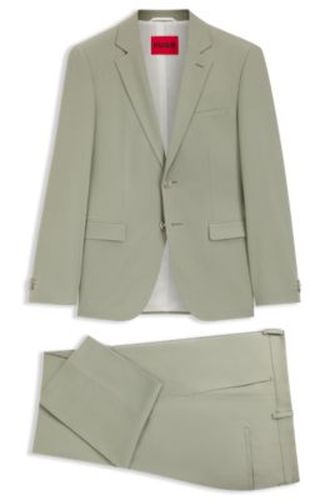 Costume deux pièces Extra Slim en popeline de laine mélangée - HUGO - Modalova