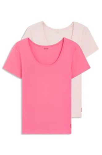 Lot de deux t-shirts en coton stretch - HUGO - Modalova